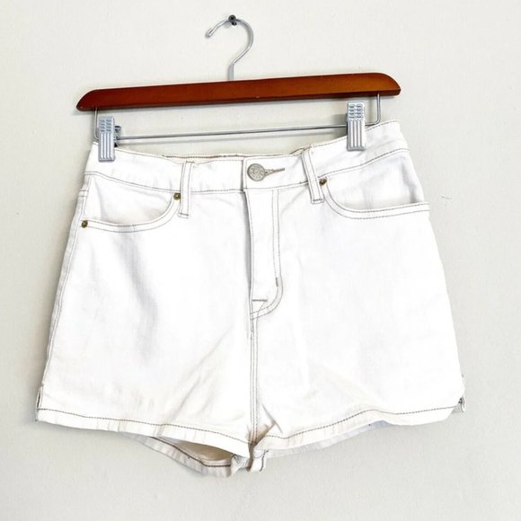 White Urban Outfitters BDG Spade High-Rise Pin-Up Shorts - Picture 1 of 15